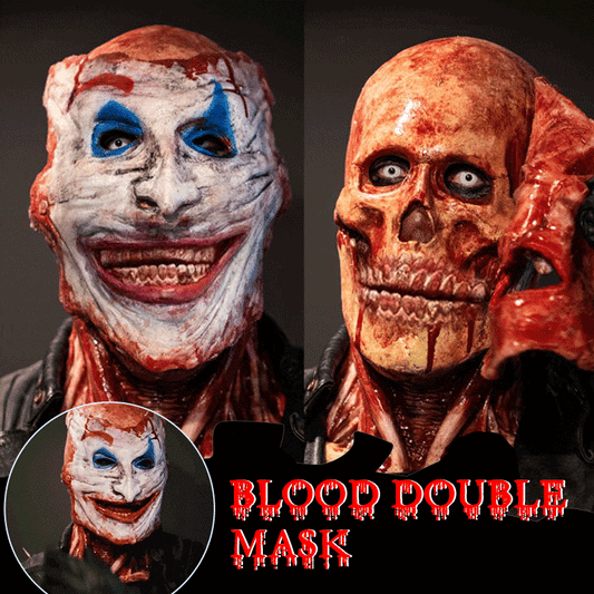 Double-layer Ripped Bloody Mask | Halloween Costume